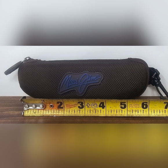 **$OLD**Maui Jim Hard Brown Sunglasses Glasses Zipper Clamshell Sport Clip - Picture 9 of 10